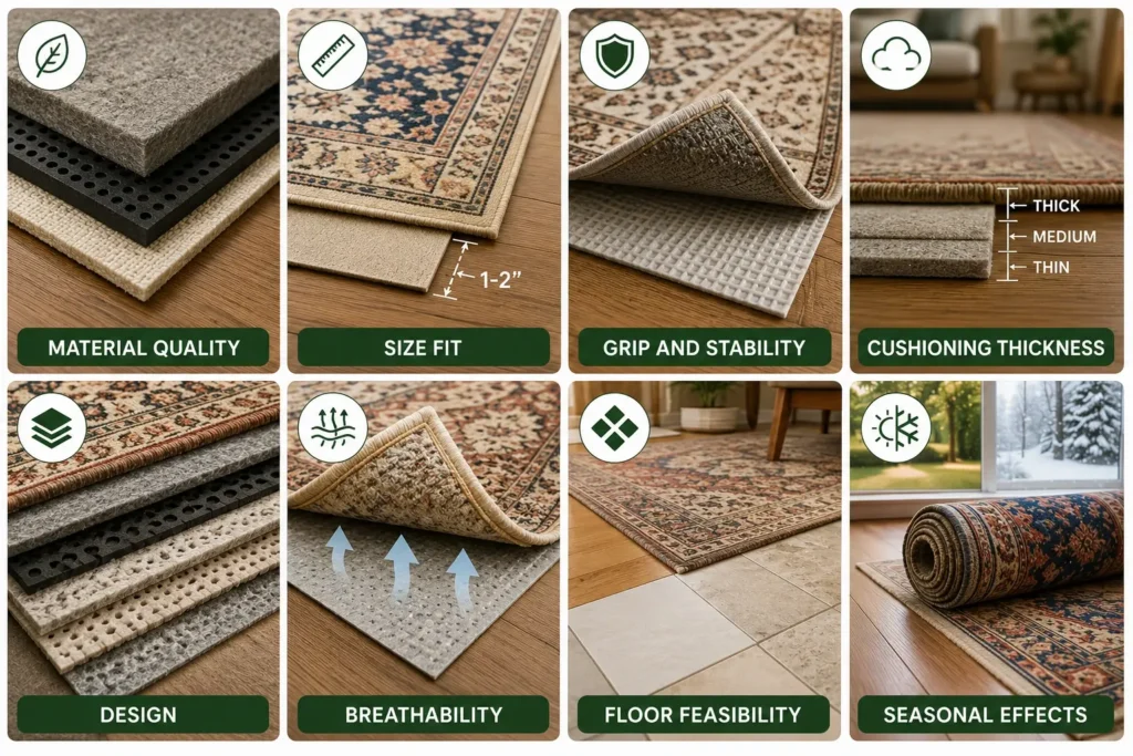 Rug Pad Features Homeowners Should Consider