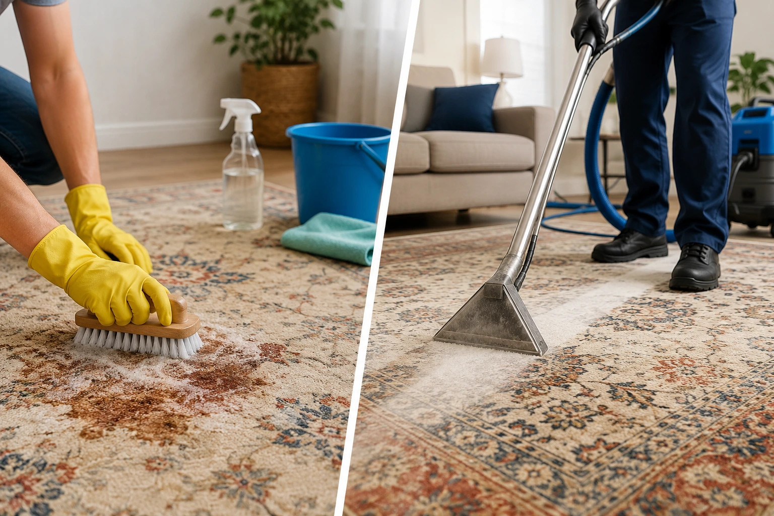 DIY Rug Cleaning vs Professional Rug Cleaning